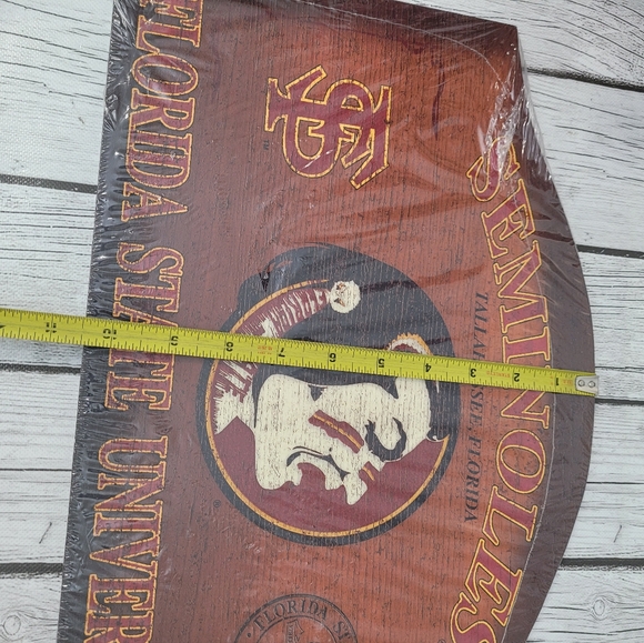 Sealed Vintage SEMINOLES Florida State University Team Spirit Wall Decor - Picture 5 of 7
